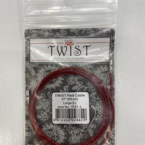 Thirty seven inches red cable packed