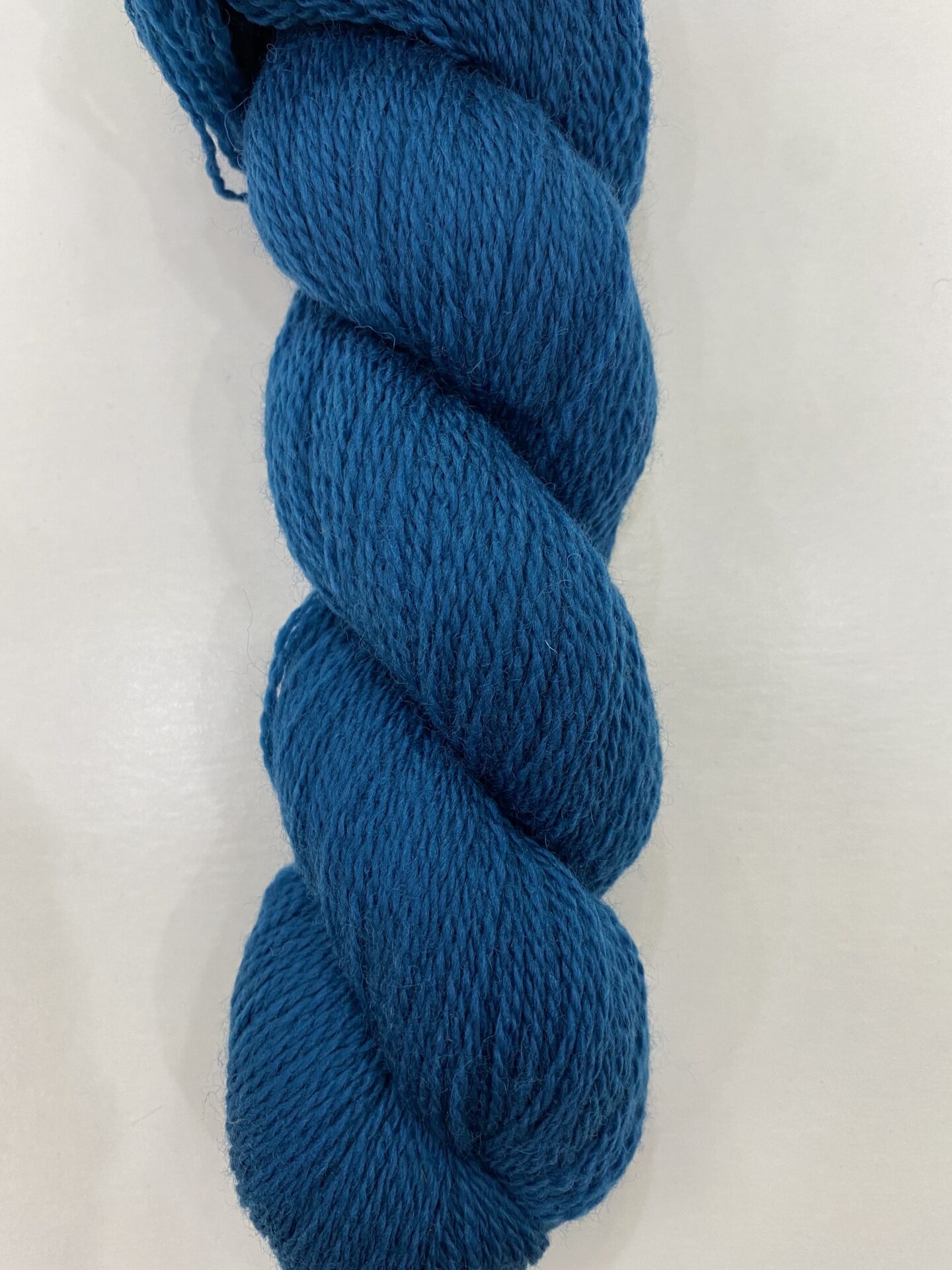 A big bunch of wool in light blue color