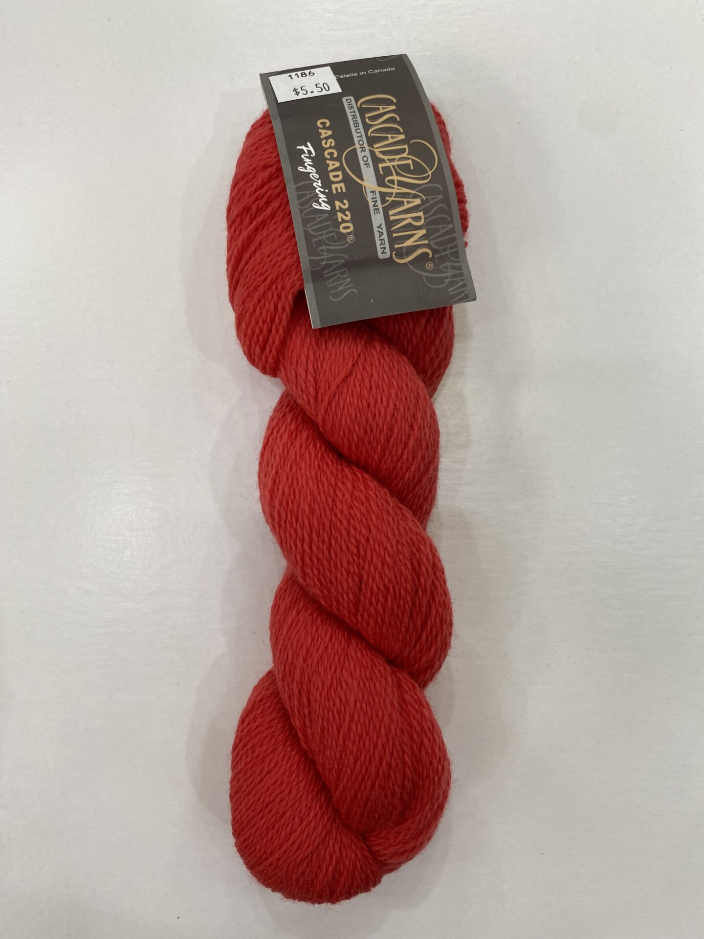 A big bunch of wool in red color