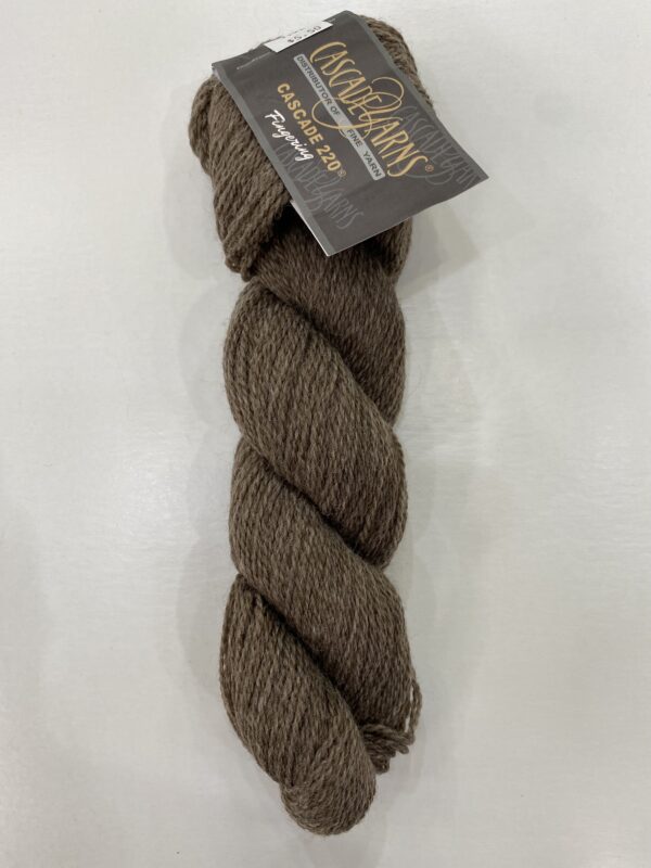 A big bunch of wool in dark brown color