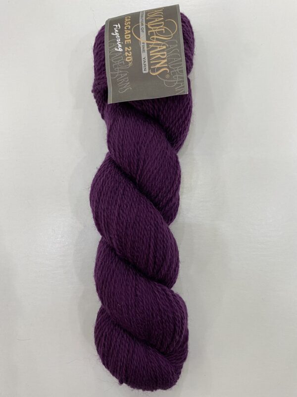 A big bunch of wool in purple color