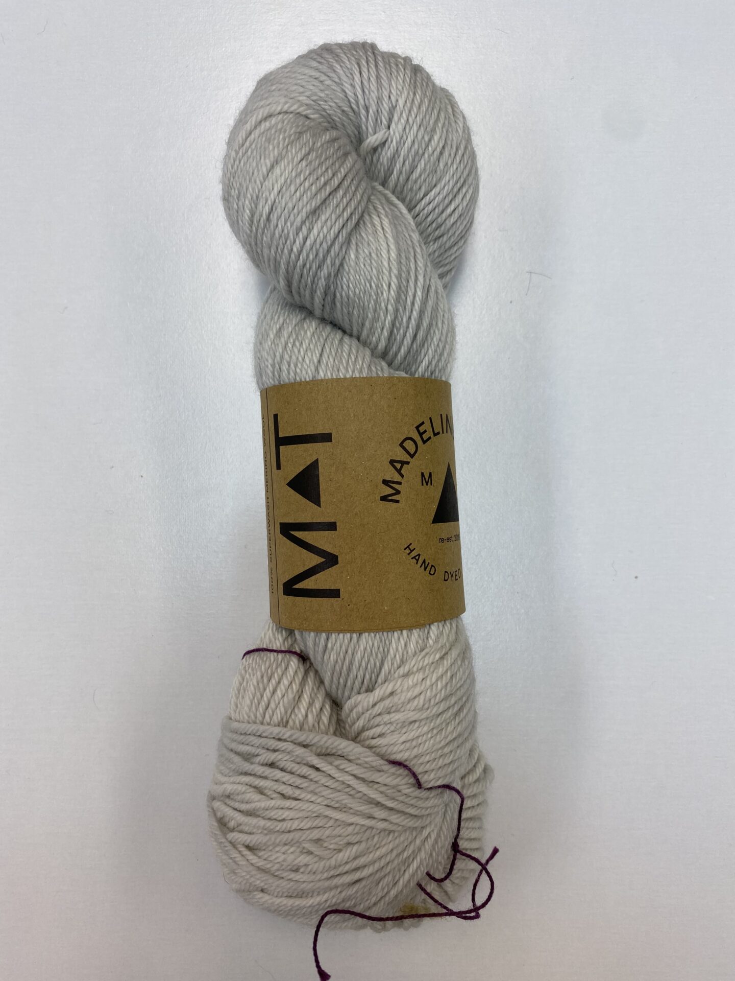 High Quality Hand Dyed Madelinetosh Yarn in Grey