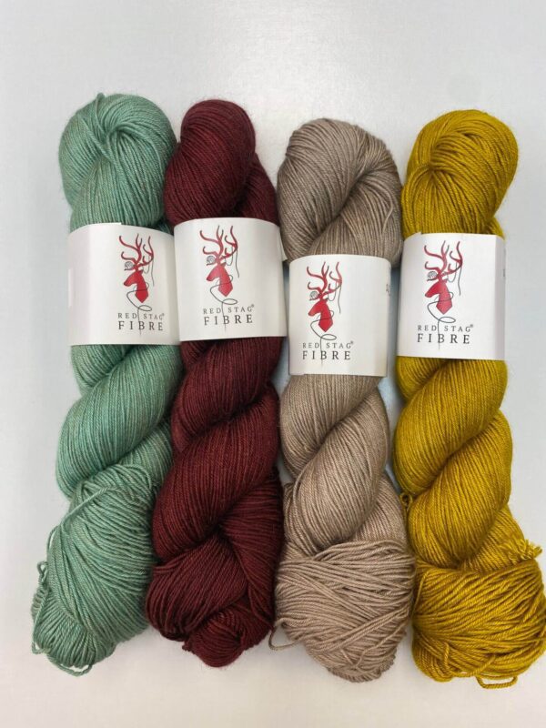 Riad Fingering Red Stag Fibre Wool