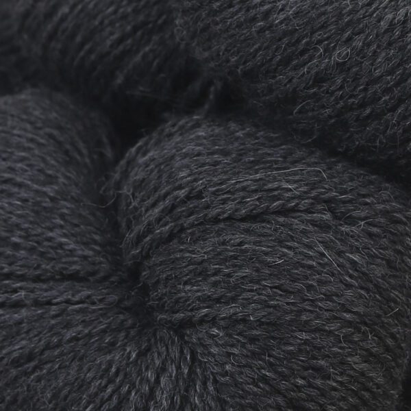 Close up image of soft wool in black color