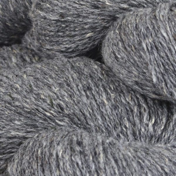 Close up image of wool in gray color