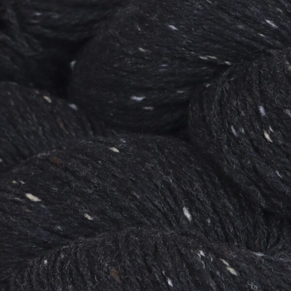Close up shot of a bunch of wool in black color