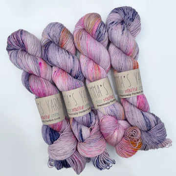 Four packed bunch of wool in multicolor