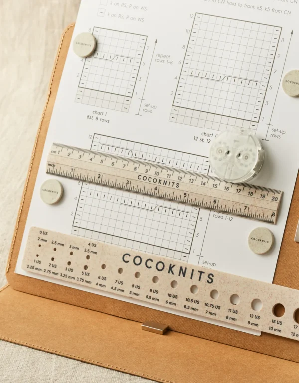 Two different size rulers on a sheet